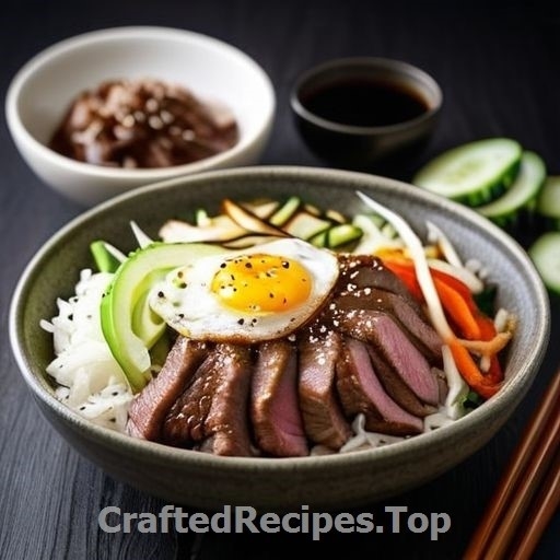Korean Style Beef and Vegetable Bibimbap