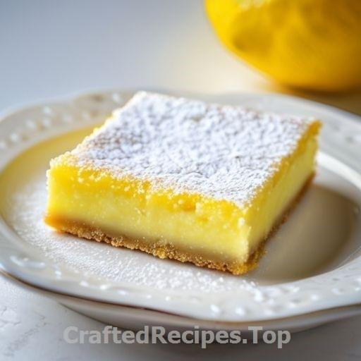 Lemon Bars in a Long Pan