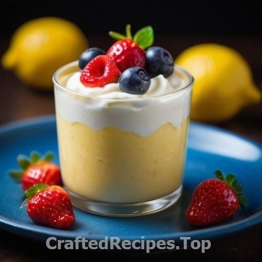 Lemon Curd Delight with Whipped Cream and Fresh Berries