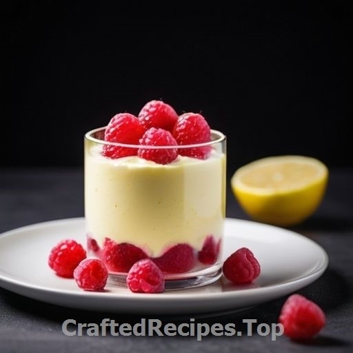Lemon Mousse with Raspberries