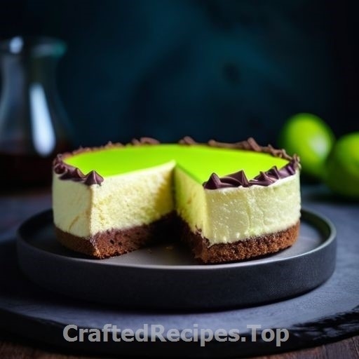 Lime and Chocolate Cheesecake with a Digestive Crust