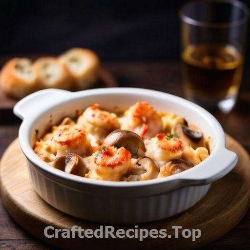 Luxurious Lobster Gratin with Shrimp and Mushrooms