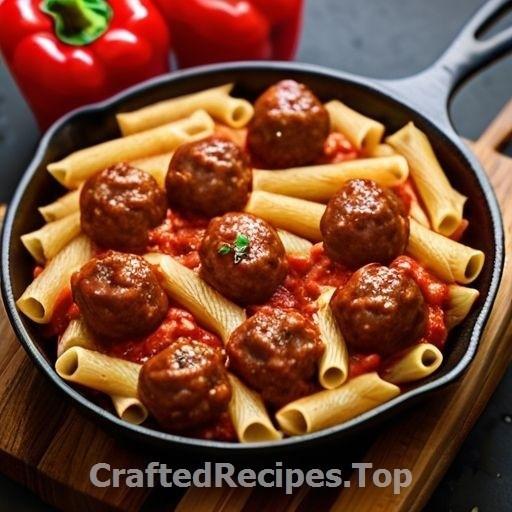 Meatball Pasta Bake with Spicy Sausage