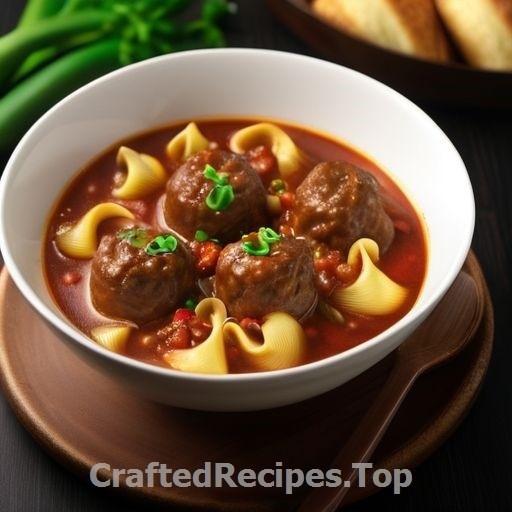 Meatball Soup with Tortellini