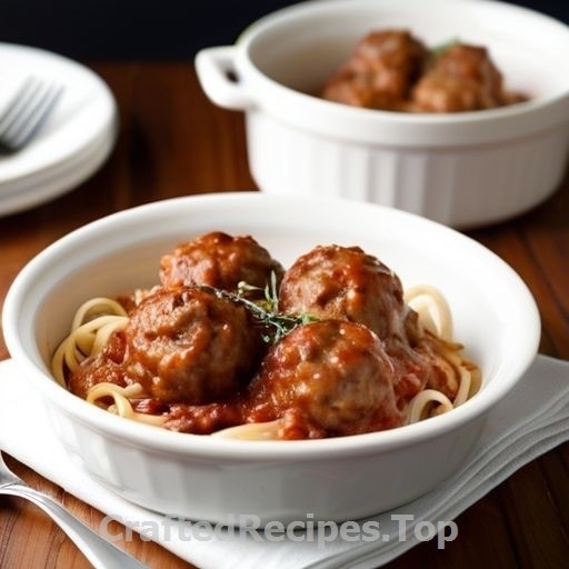 Meatball Spaghetti Gratin