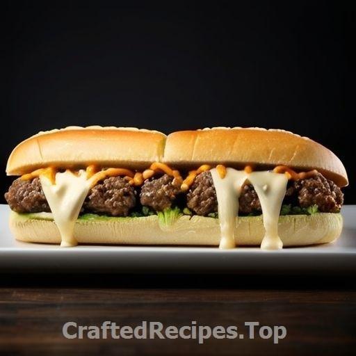 Meatball Subs with Broccoli and Aged Cheddar Cheese Sauce