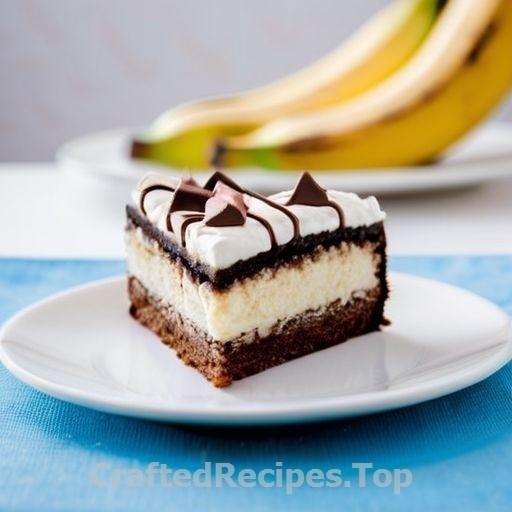 Meringue Cake with Banana and Chocolate