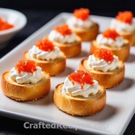 Mini Crab and Cheddar Cheese Crostini