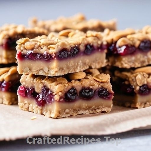 Nutty Oat Bars with Peanut Butter and Dried Fruit