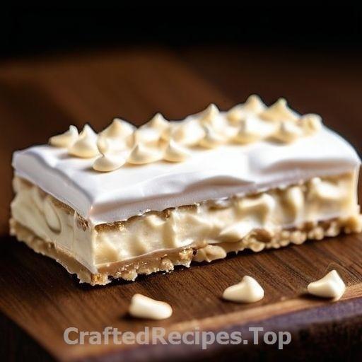 Oat and White Chocolate Bars with Polish Meringue