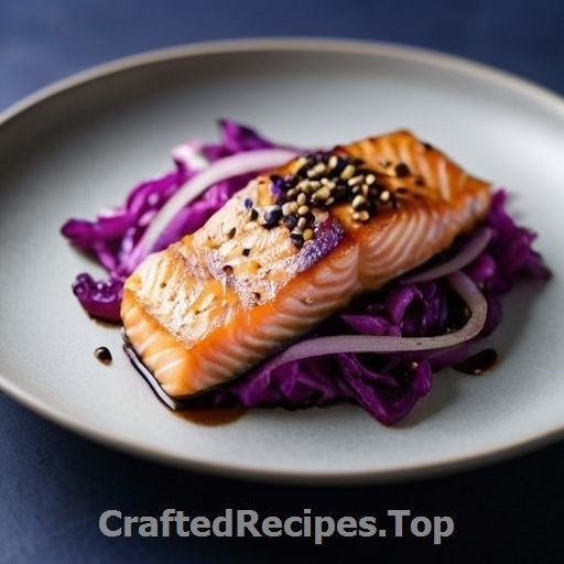 Oven Baked Salmon with Cabbage and Onions