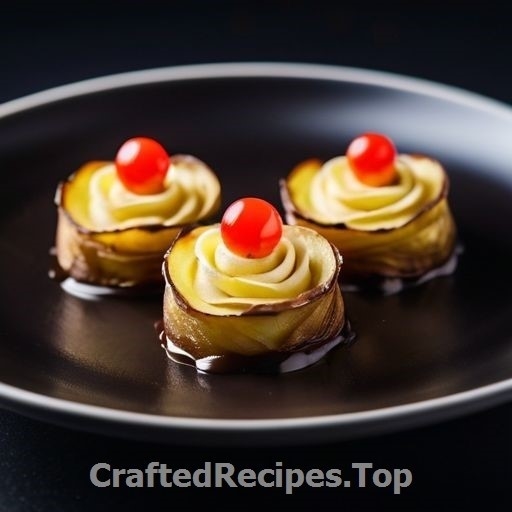 Pan-Seared Ox Filet with Crispy Potato Roses and Truffle Butter