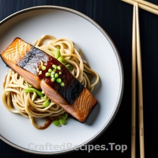 Pan-Seared Salmon with Rice Noodles, Lime, and Ginger