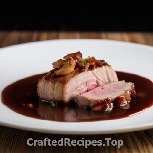 Pork Tenderloin with Bacon Sauce and Chanterelle Mushrooms