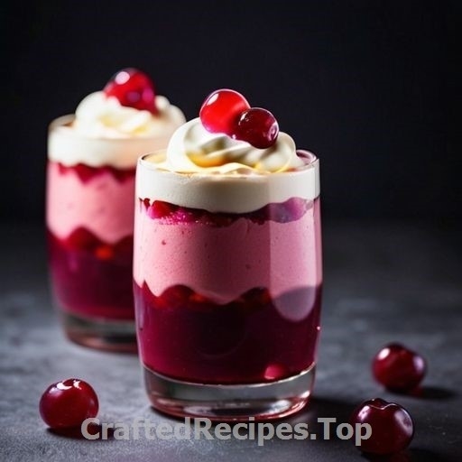 Punsch Parfait with Cranberries