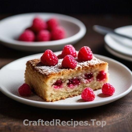Raspberry Rhubarb Clumpy Cake
