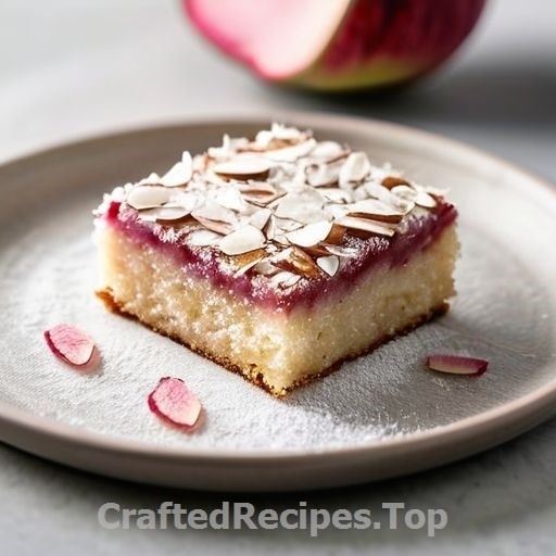 Rhubarb Cake with Coconut and Almonds