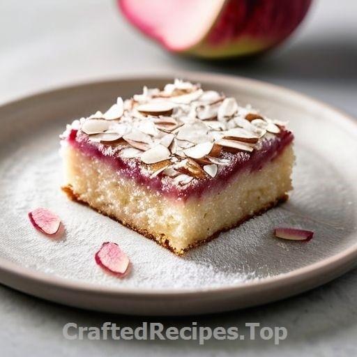 Rhubarb Cake with Coconut and Almonds