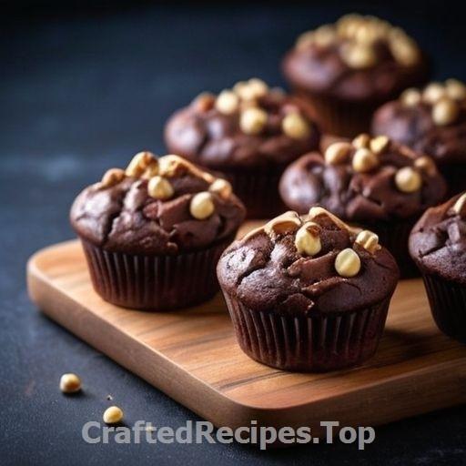 Rich Chocolate Muffins with Roasted Hazelnuts