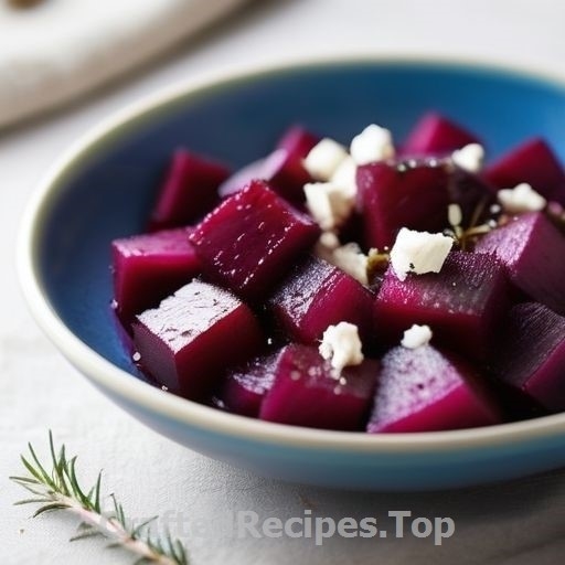 Roasted Beets with Feta Cheese and Thyme