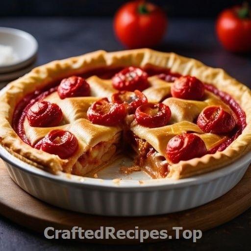 Roasted Tomato Chicken and Bacon Pie