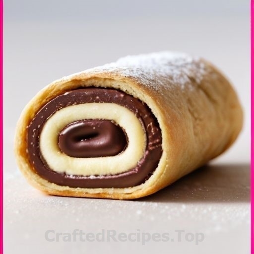 Rolled Pastry Dough with Nutella