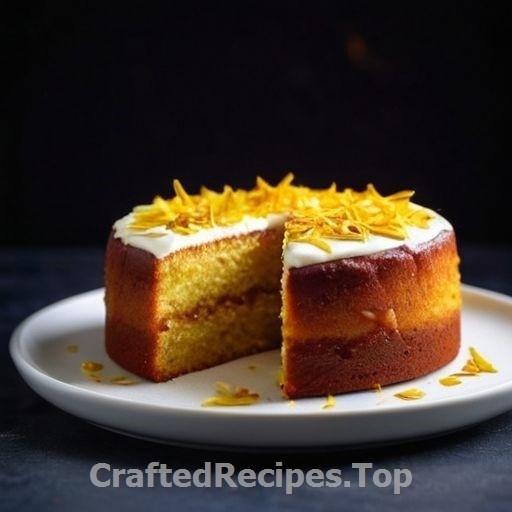 Saffron and Almond Cake with a Twist