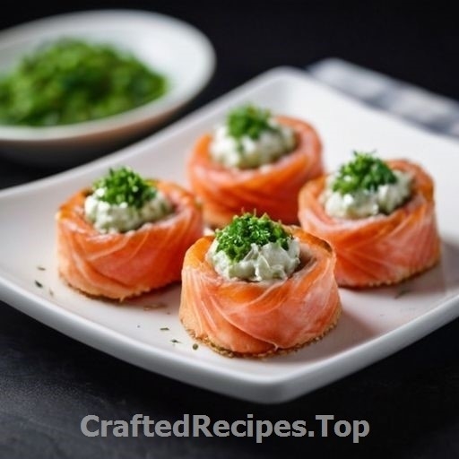 Salmon and Cream Cheese Roll Ups