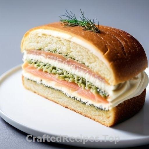 Salmon and Shrimp Crown Sandwich Cake