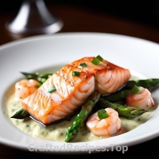 Salmon and Shrimp in a Dill Cream Sauce with White Wine