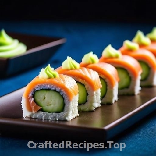 Salmon Cheesecake with Cucumber Rolls