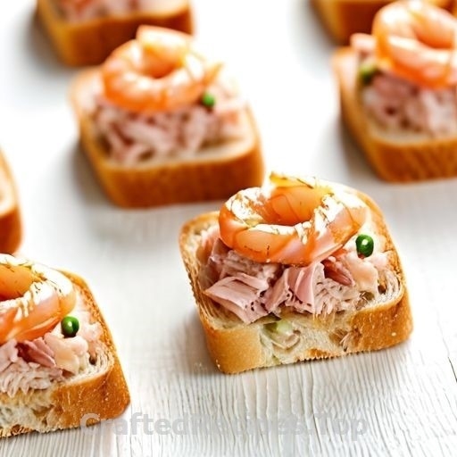 Sandwich Bites with Tuna and Shrimp