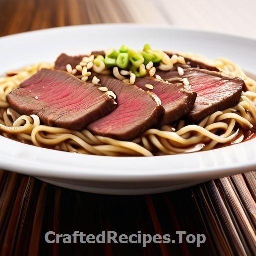Savory Beef Noodles with Teriyaki Sauce