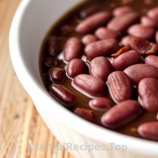 Savory Brown Beans with Bacon