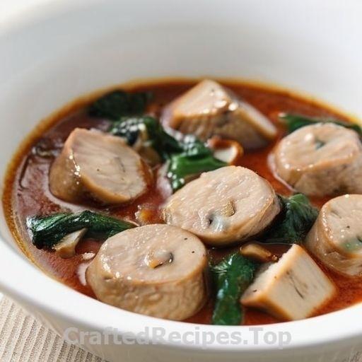 Savory Chicken, Mushroom, and Spinach Stew