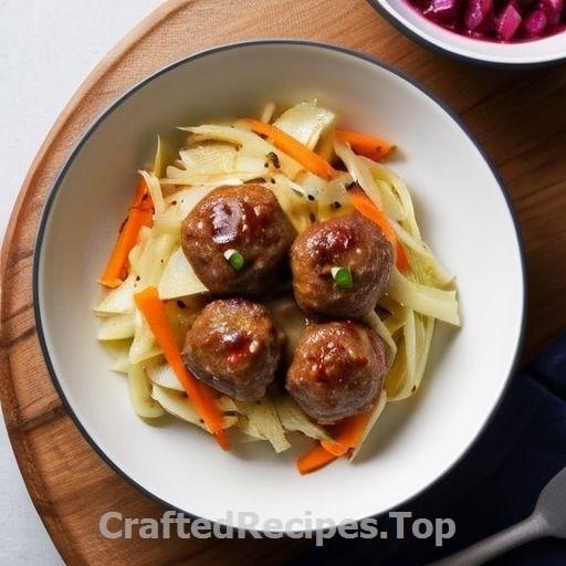 Savory Meatballs with Garlic Cream