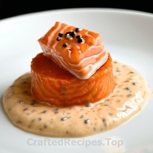 Scalloped Salmon with Shrimp and Cream Sauce