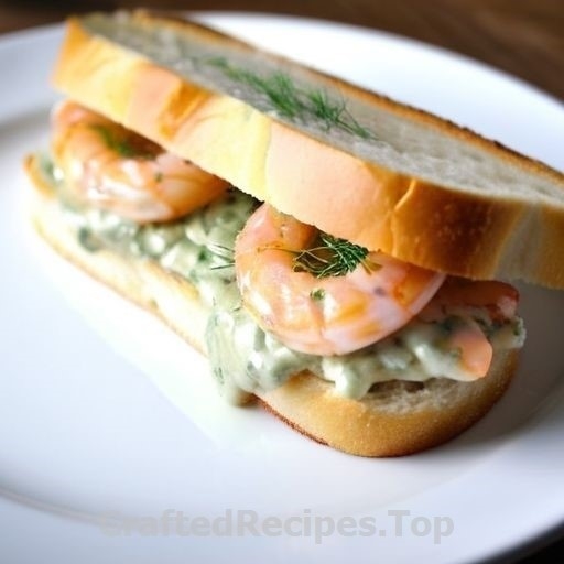 Scandinavian Style Toast with Shrimp and Dill Sauce