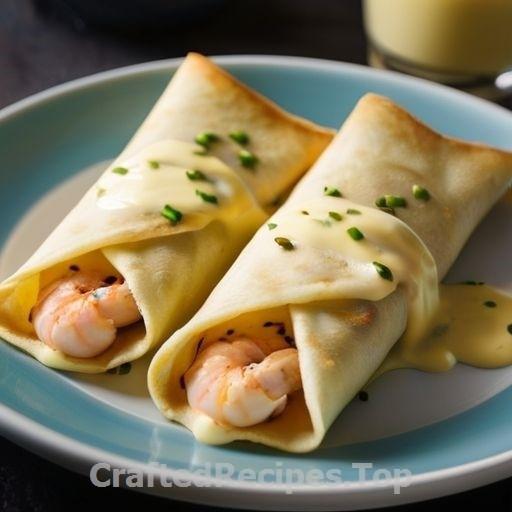 Seafood Delight Crepes with Hollandaise Sauce