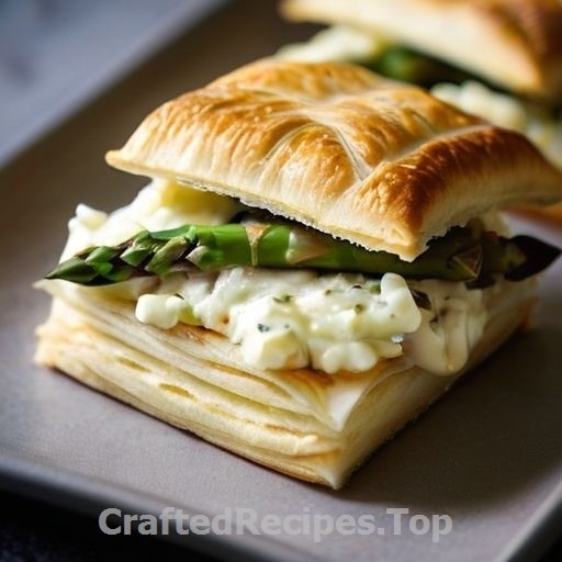 Shrimp and Brie Pastry with Asparagus and Dill