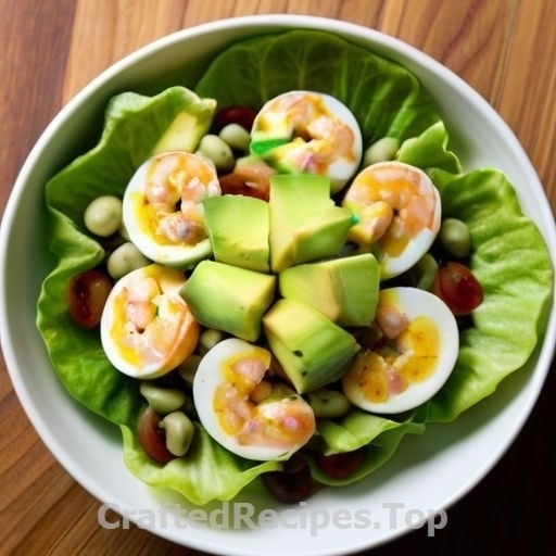 Shrimp Salad with Avocado and Eggs