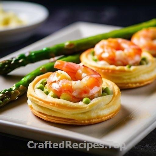 Shrimp Tart with Green Asparagus and Dill