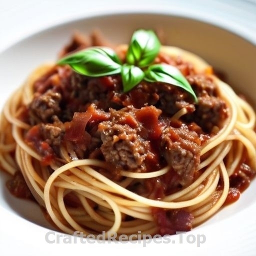 Spaghetti Bolognese with Red Wine