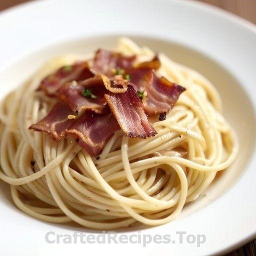 Spaghetti with Bacon and Parmesan Cheese