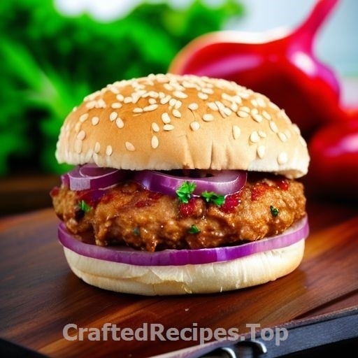 Spicy Chicken Burgers with Fresh Parsley