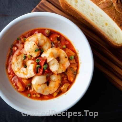 Spicy Garlic Shrimp with Garlic Bread