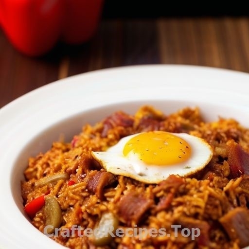 Spicy Jambalaya with Bacon and Egg