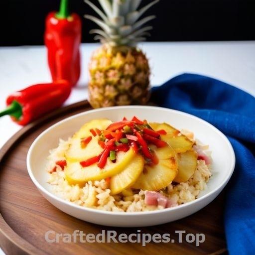 Spicy Pineapple and Ham Gratin