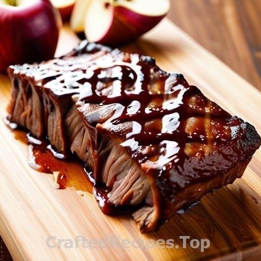 Spicy Rubbed Pork Ribs with Apple Slaw