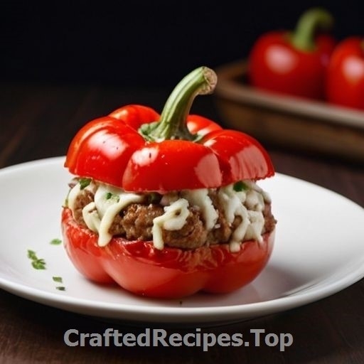 Stuffed Bell Peppers with Parmesan and Meatballs